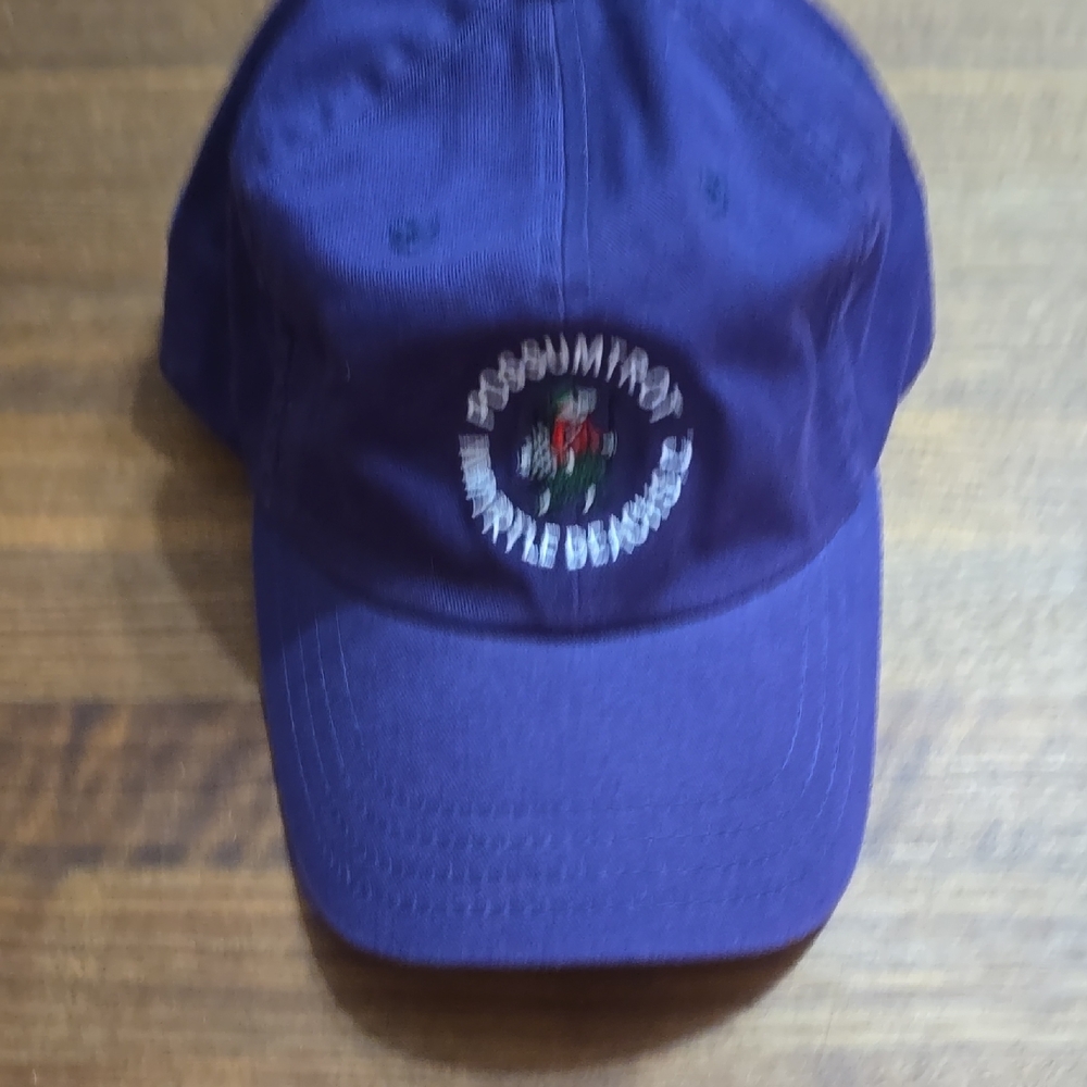 Purple Baseball Cap with Embroidered Logo